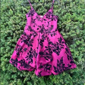 Pink floral dress